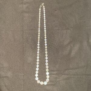 Vintage 24" Miriam Haskell Faceted Crystal AB Graduated Necklace